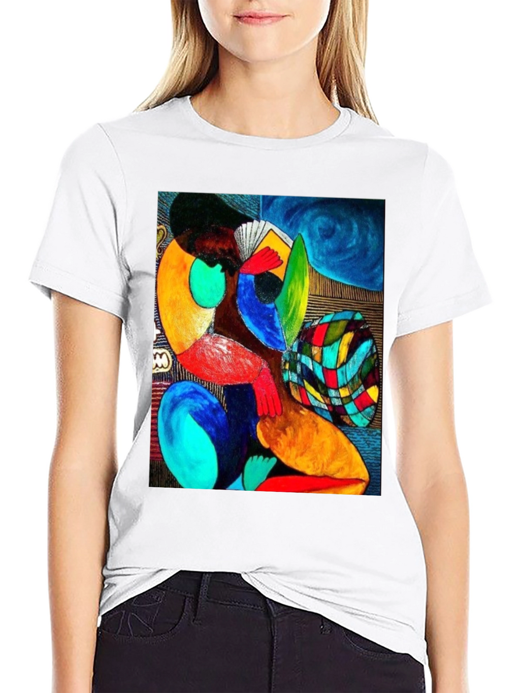 Abstract Art Graphic Tee - Modern Expression