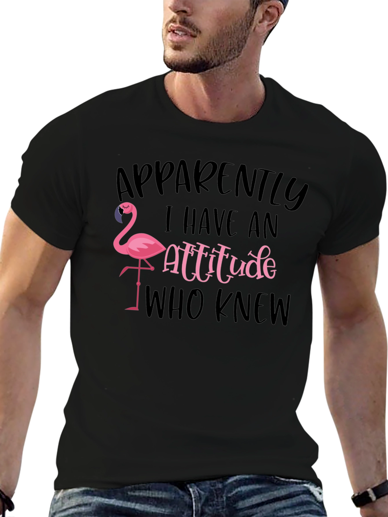 Apparently I Have an Attitude Flamingo T-Shirt