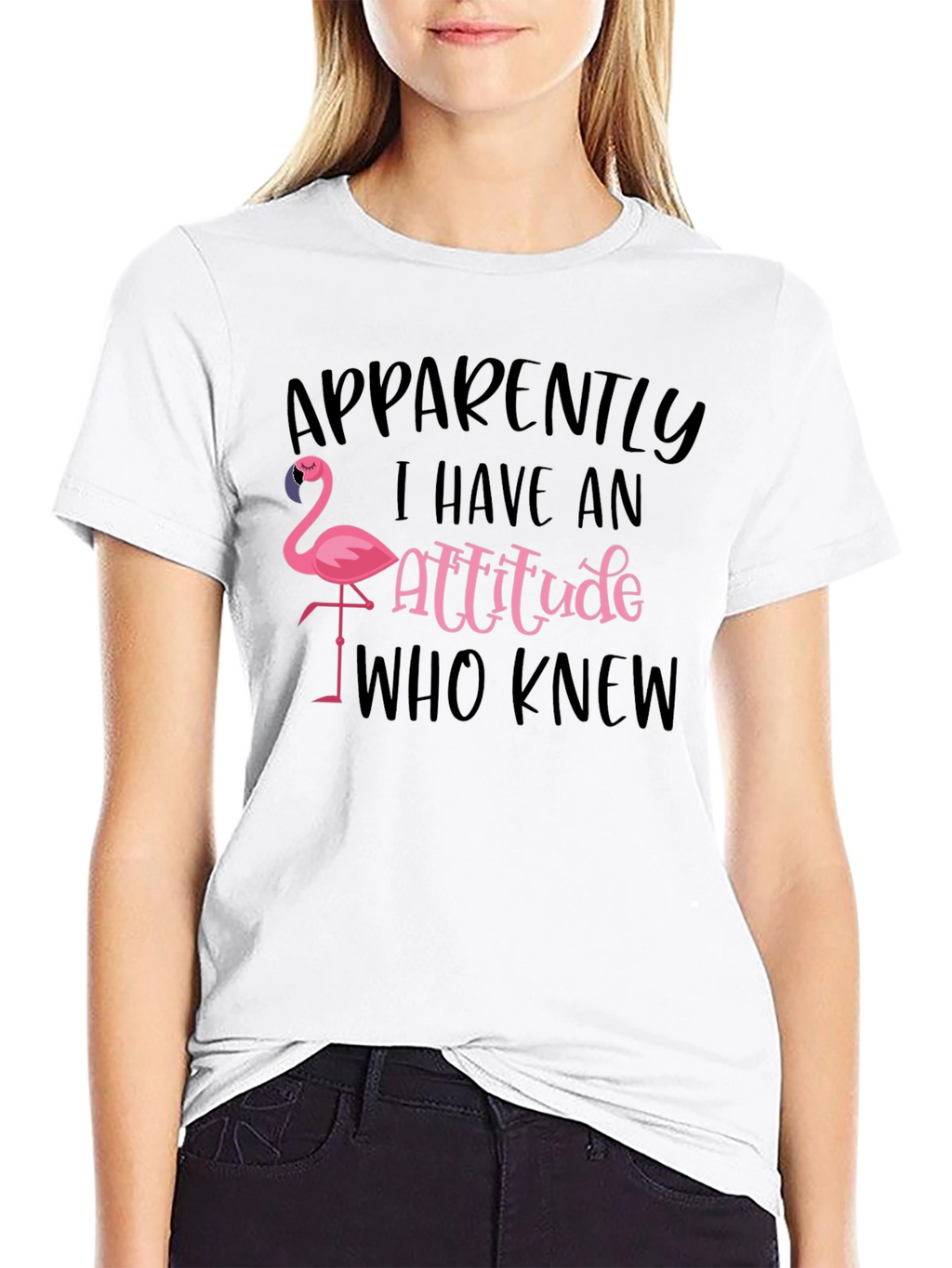 Apparently I Have an Attitude Flamingo T-Shirt