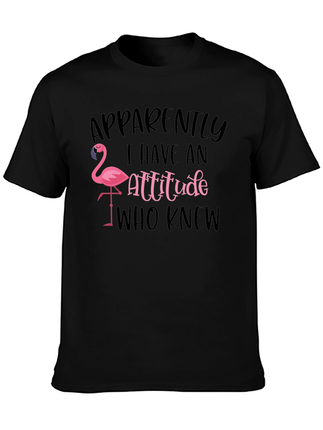 Apparently I Have an Attitude Flamingo T-Shirt