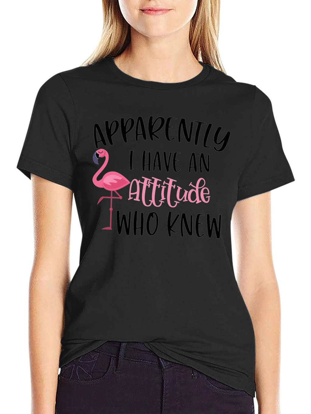 Apparently I Have an Attitude Flamingo T-Shirt