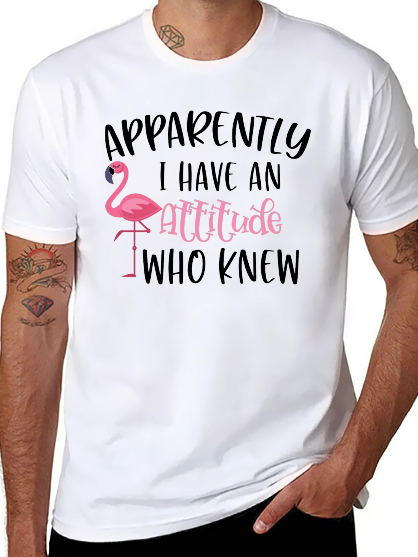 Apparently I Have an Attitude Flamingo T-Shirt