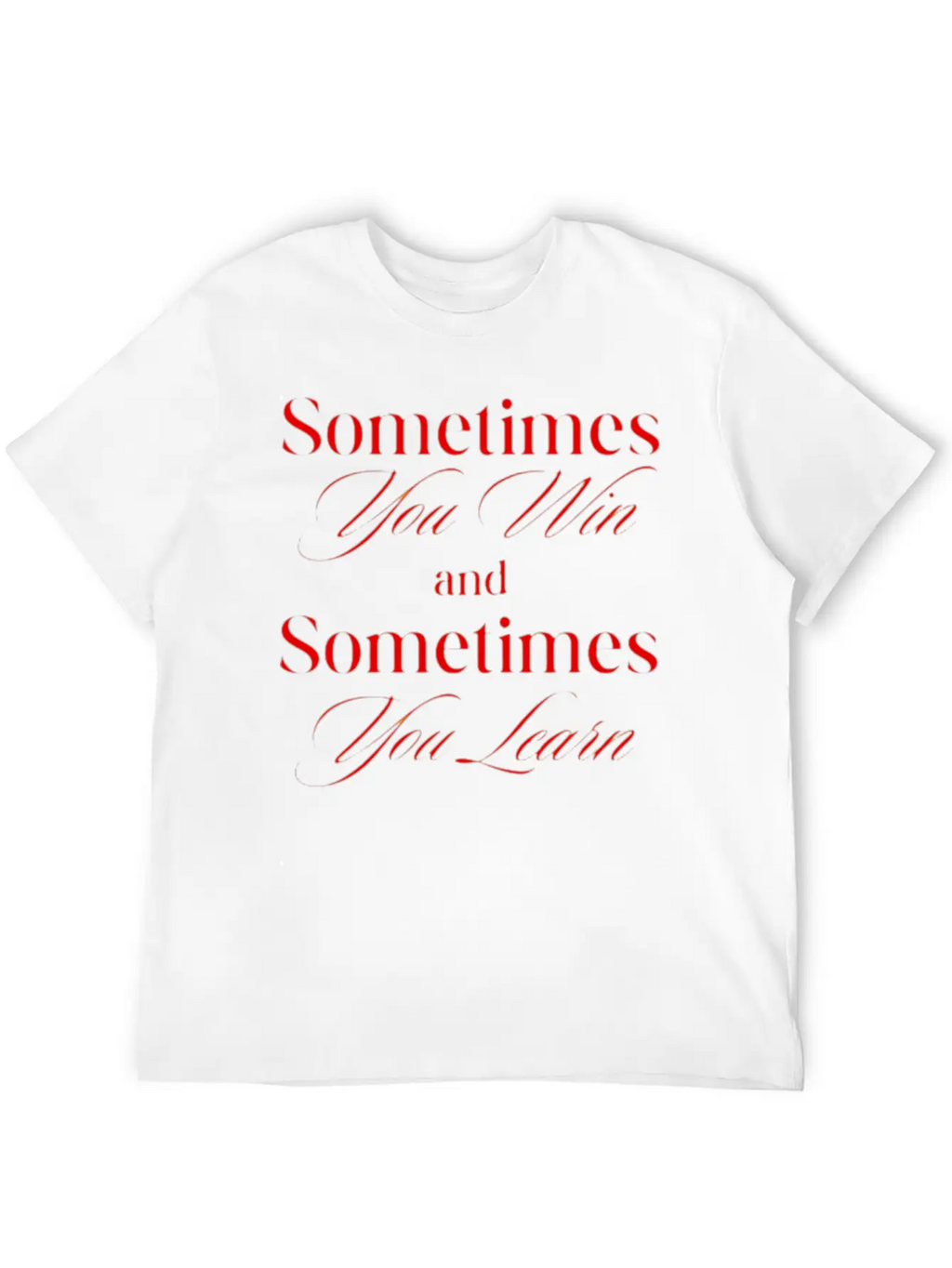 "Learning Through Victory And Defeat" Classic Fit Graphic Tee For Daily Comfort – Unisex Cotton Shirt