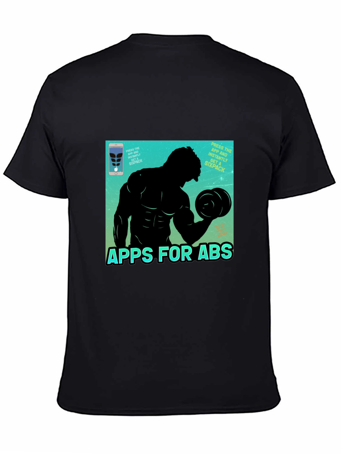 Apps for Abs Graphic T-Shirt - Black