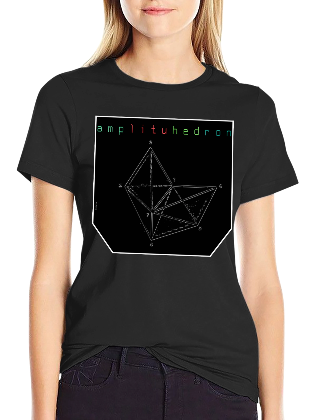 Amplituhedron Geometric Graphic T-Shirt