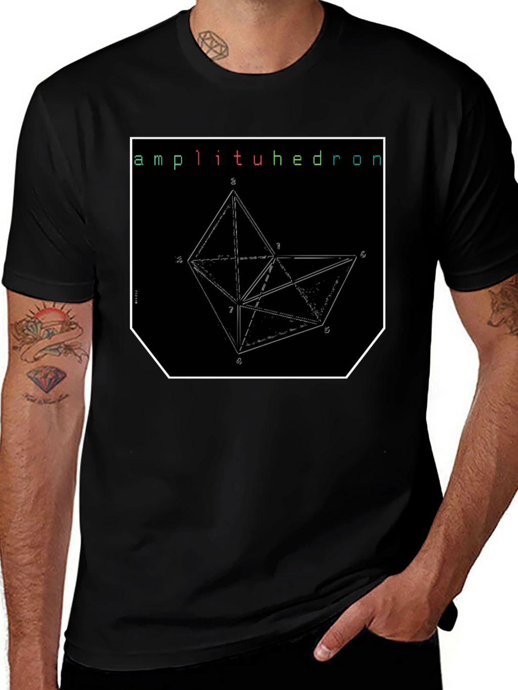 Amplituhedron Geometric Graphic T-Shirt
