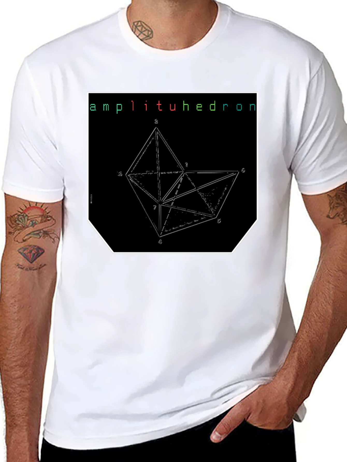 Amplituhedron Geometric Graphic T-Shirt