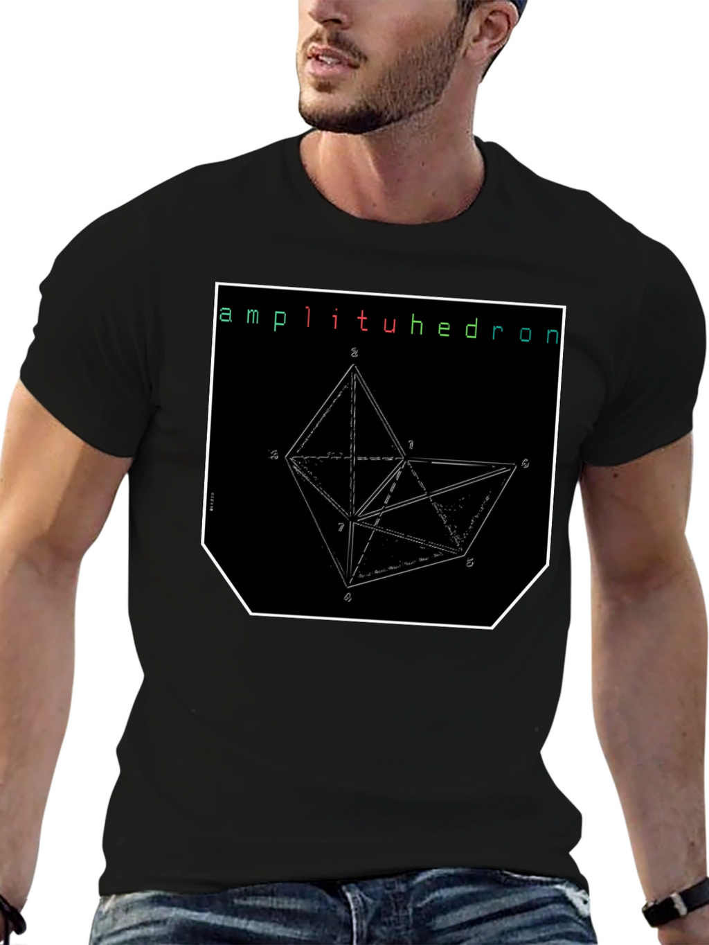 Amplituhedron Geometric Graphic T-Shirt