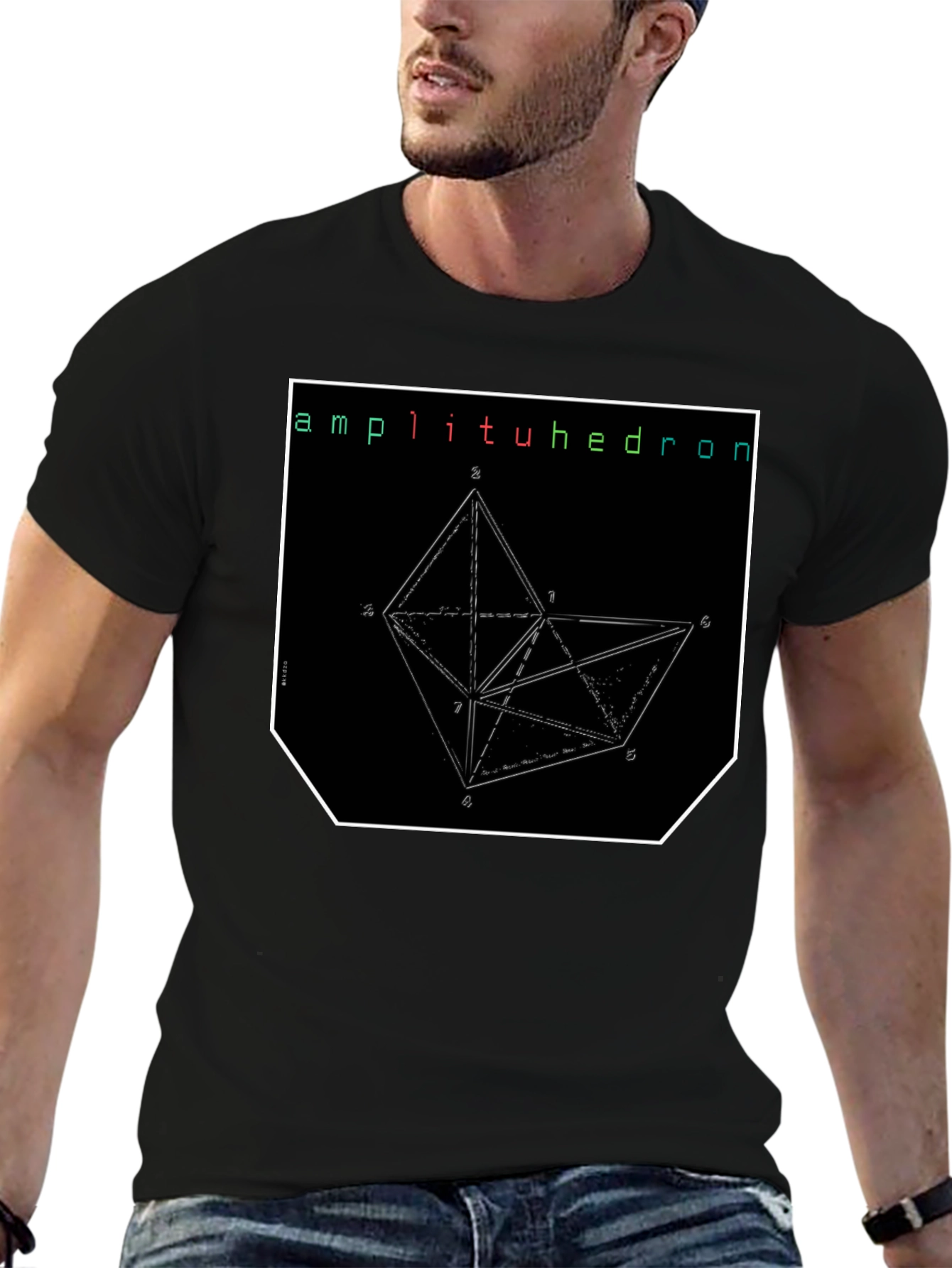 Amplituhedron Geometric Graphic T-Shirt
