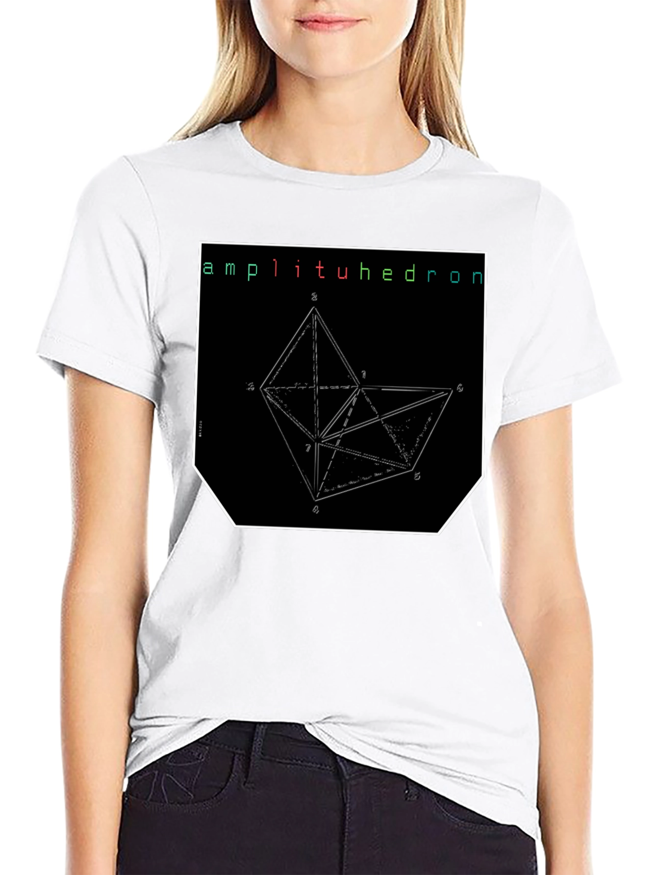 Amplituhedron Geometric Graphic T-Shirt