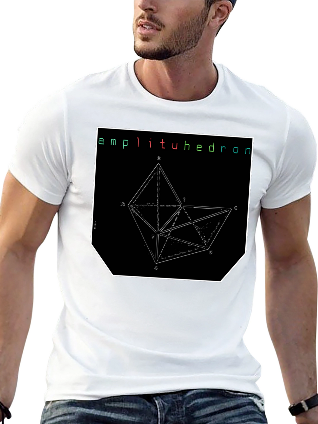 Amplituhedron Geometric Graphic T-Shirt