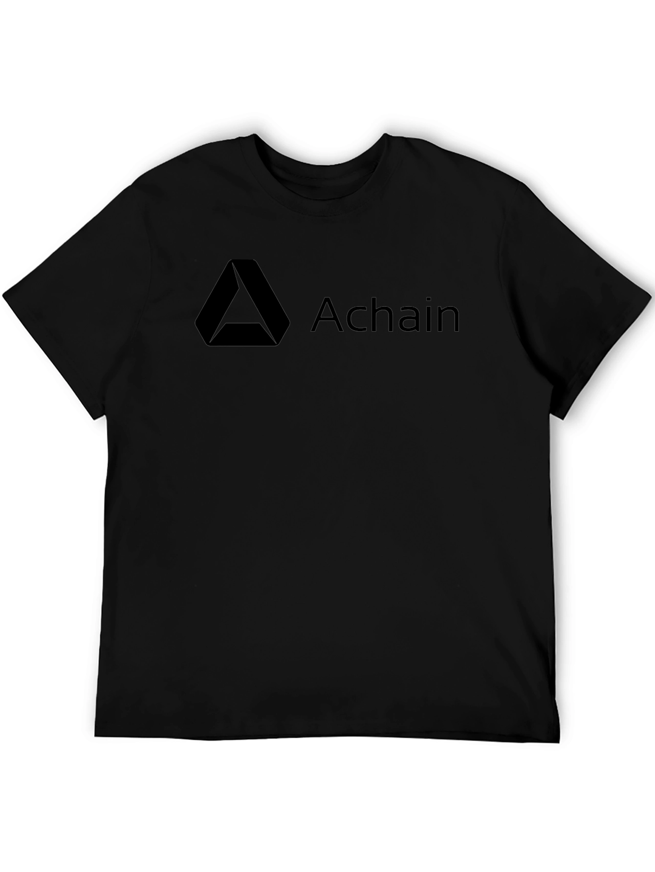Achain Crypto Black T-Shirt - Cool Casual Tee