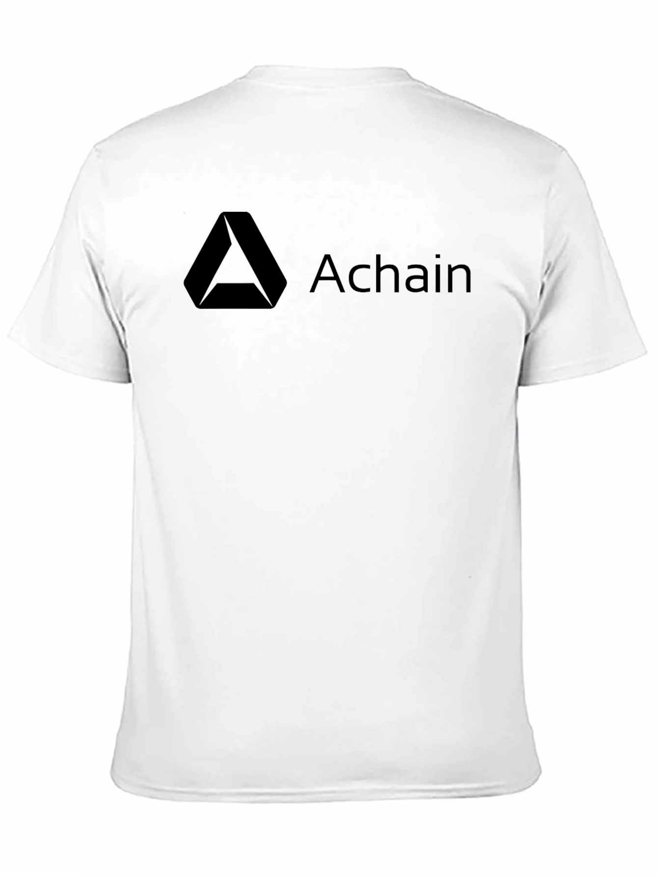 Achain Crypto Black T-Shirt - Cool Casual Tee