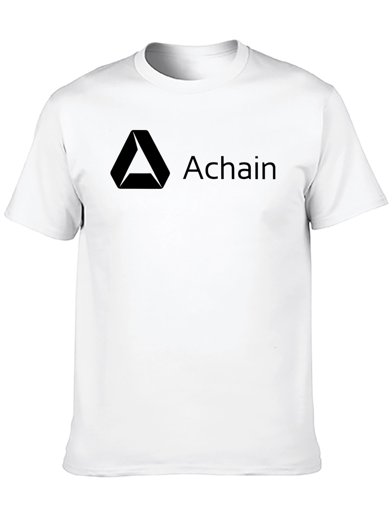 Achain Crypto Black T-Shirt - Cool Casual Tee