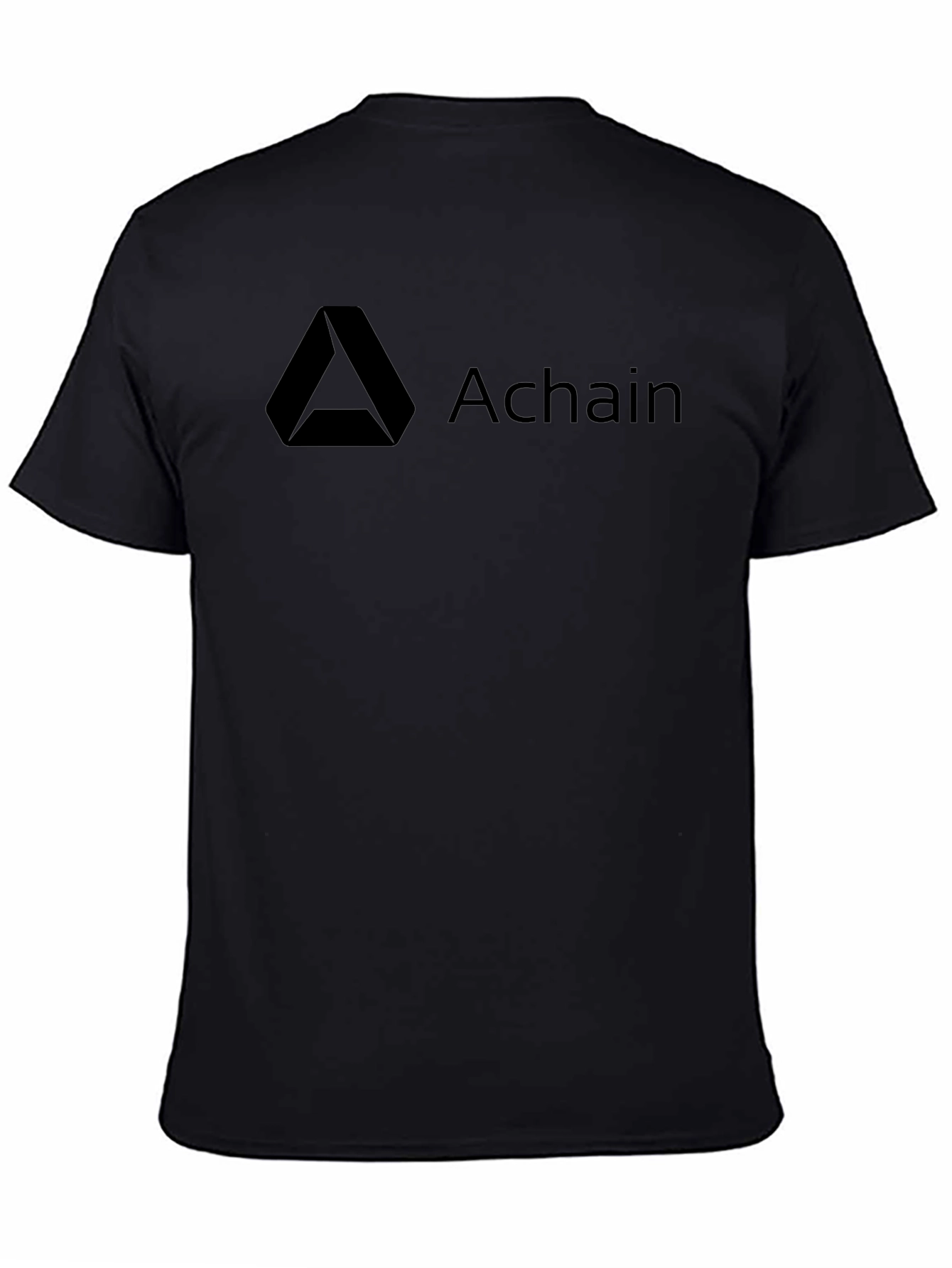 Achain Crypto Black T-Shirt - Cool Casual Tee