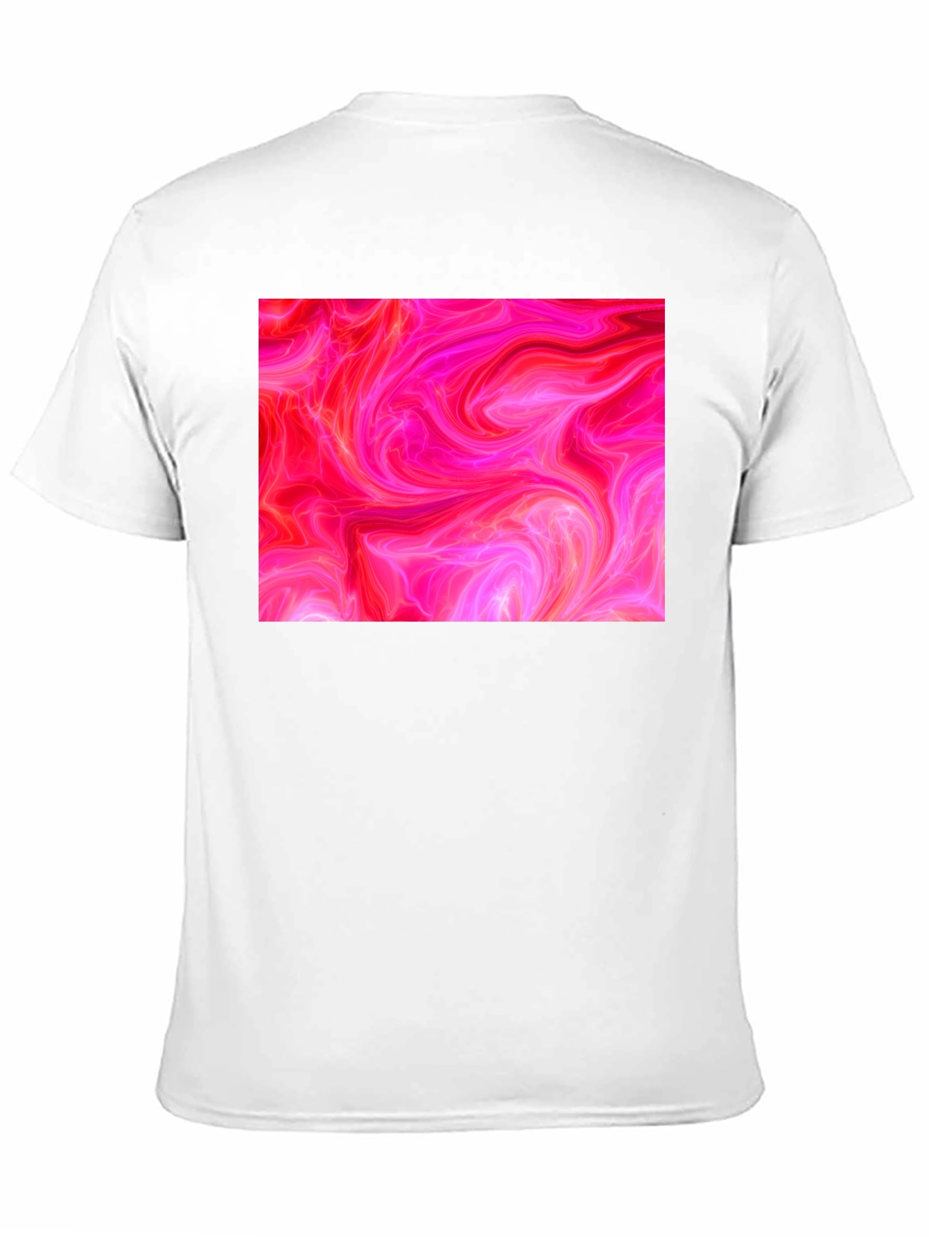 Abstract Pink Swirl Graphic Tee - Modern Style