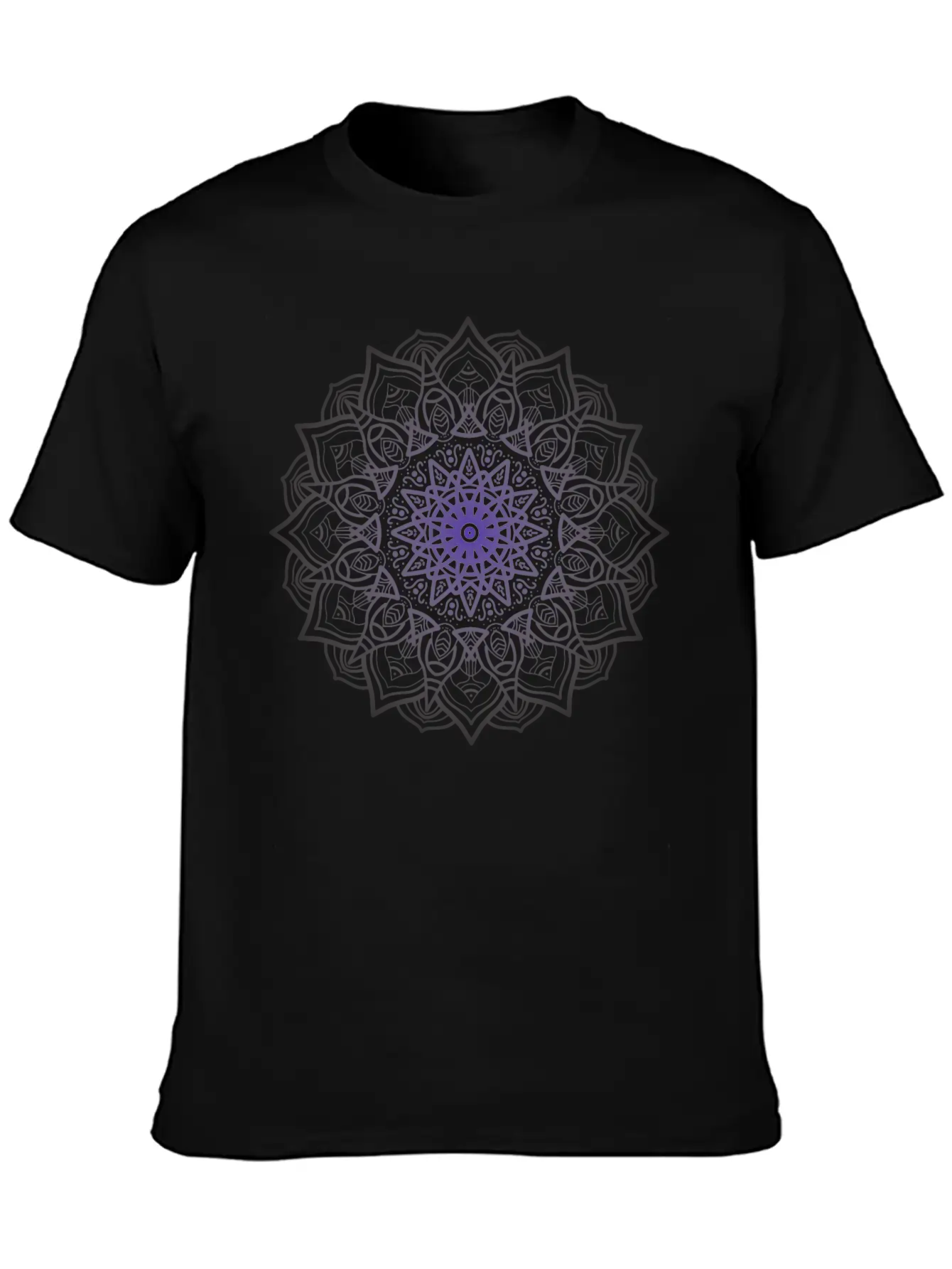 Multi-Color Mandala Digital Art Tee Classic Fit Graphic Tee For Daily Comfort – Unisex Cotton Shirt