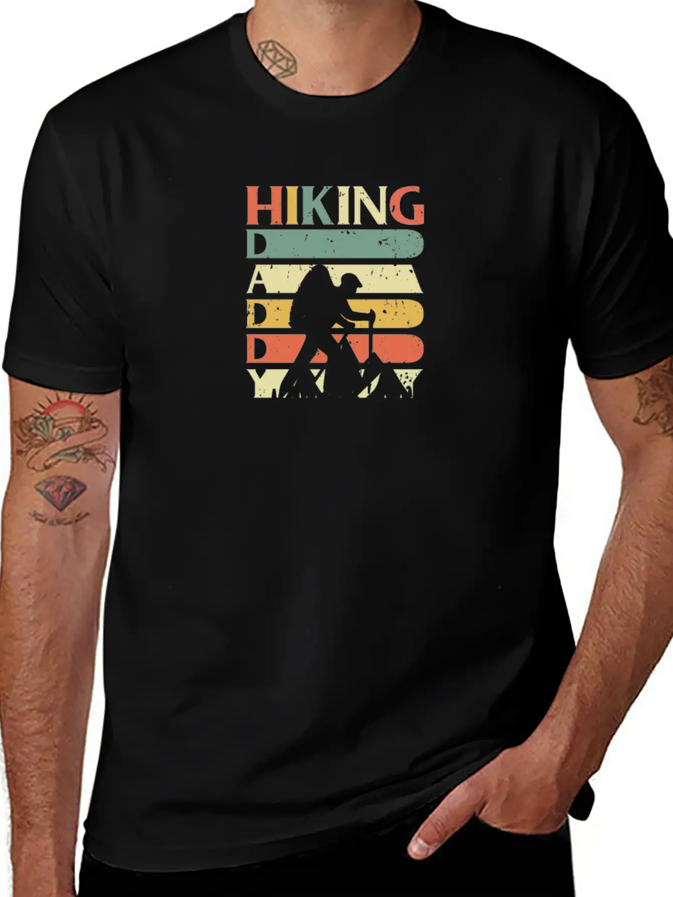 New Hiking Hiking Daddy Classic Fit Graphic Tee For Daily Comfort – Unisex Cotton Shirt