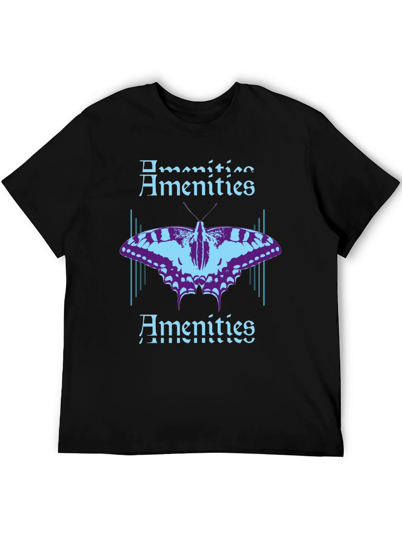 Amenities Butterfly Graphic T-Shirt - Black