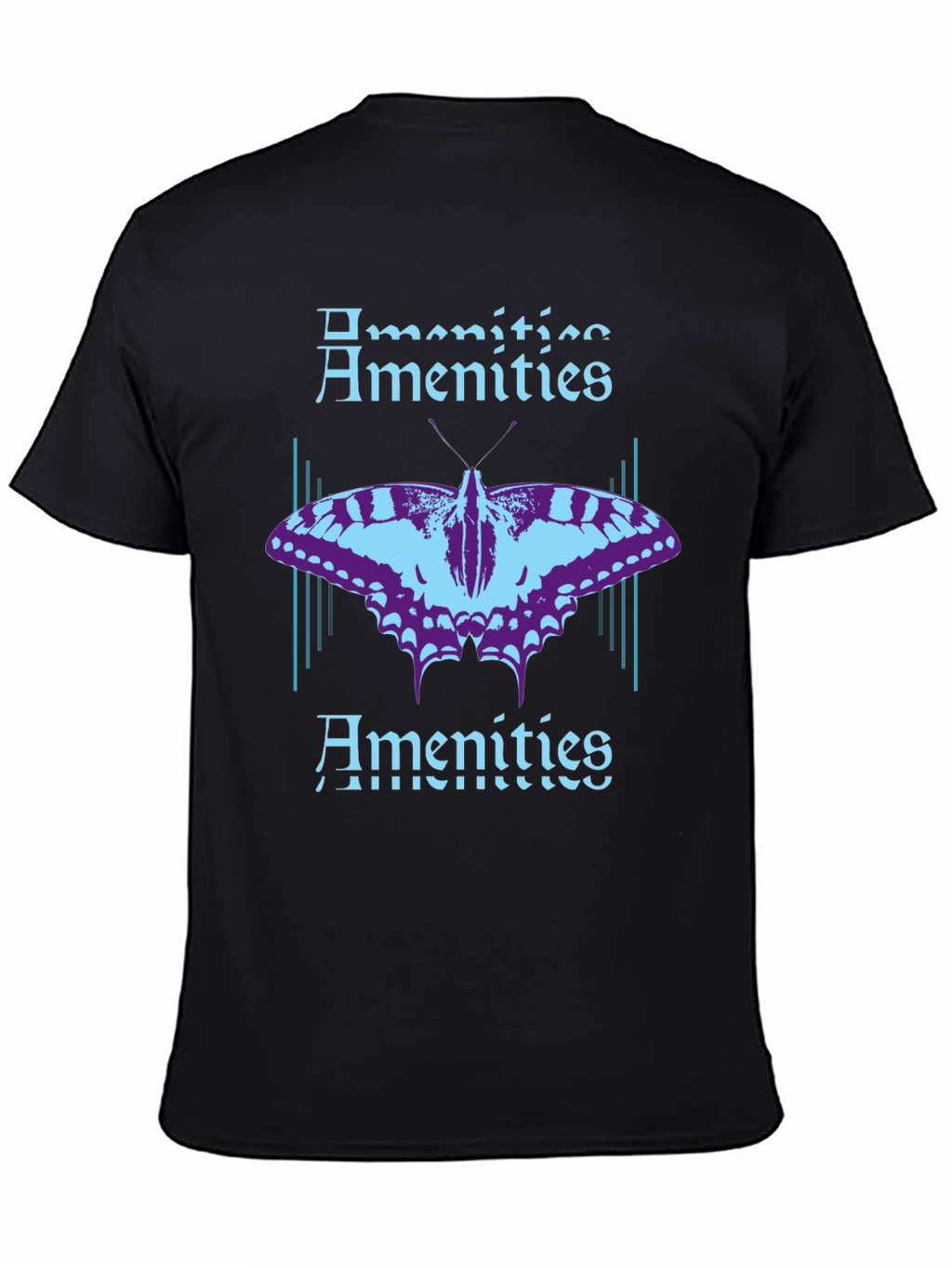 Amenities Butterfly Graphic T-Shirt - Black