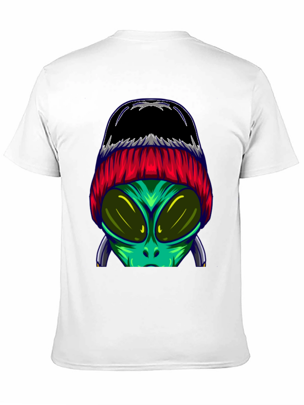 Alien Beanie T-Shirt - Cool Graphic Tee
