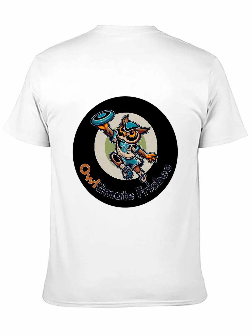 "Owltimate Frisbee" Athletic Owl Design Comfortable Minimalist Graphic Tee – Summer Style Essential