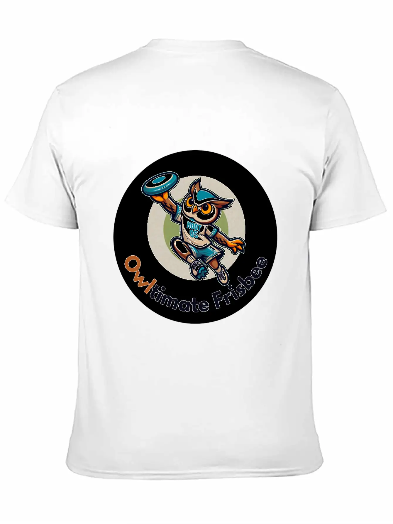 "Owltimate Frisbee" Athletic Owl Design Comfortable Minimalist Graphic Tee – Summer Style Essential