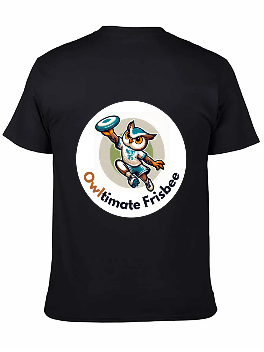 "Owltimate Frisbee" Athletic Owl Design Comfortable Minimalist Graphic Tee – Summer Style Essential