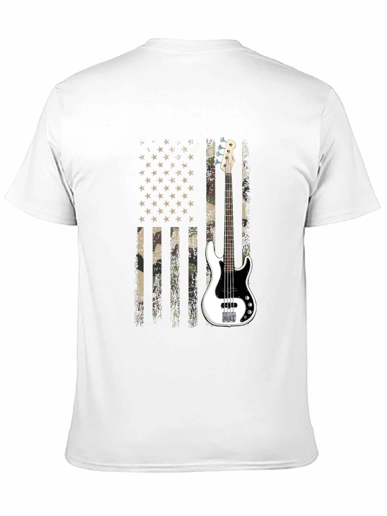 American Flag Guitar T-Shirt