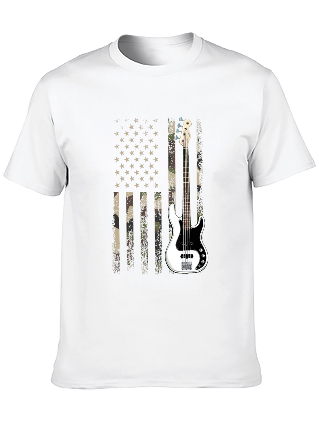 American Flag Guitar T-Shirt