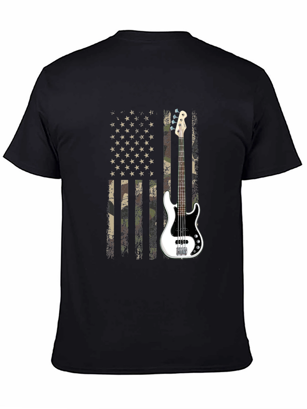 American Flag Guitar T-Shirt