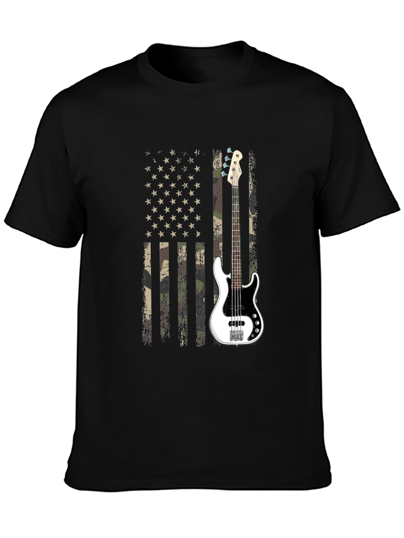 American Flag Guitar T-Shirt
