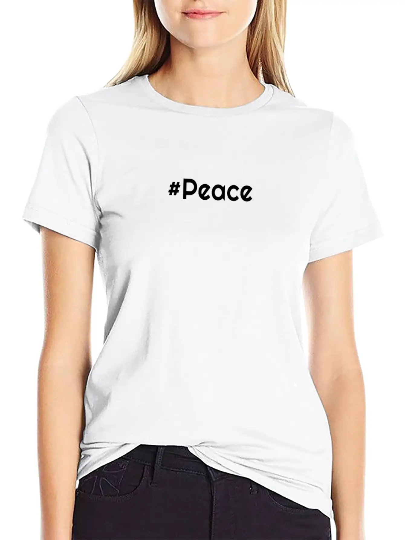 #Peace Classic Fit Graphic Tee For Daily Comfort – Unisex Cotton Shirt