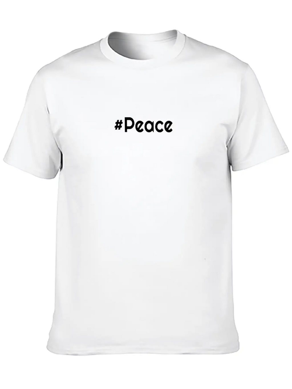#Peace Classic Fit Graphic Tee For Daily Comfort – Unisex Cotton Shirt