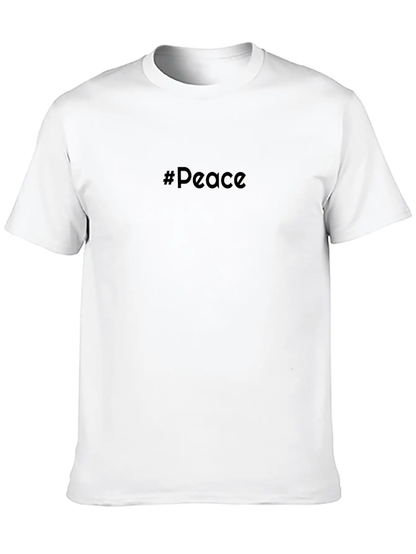 #Peace Classic Fit Graphic Tee For Daily Comfort – Unisex Cotton Shirt