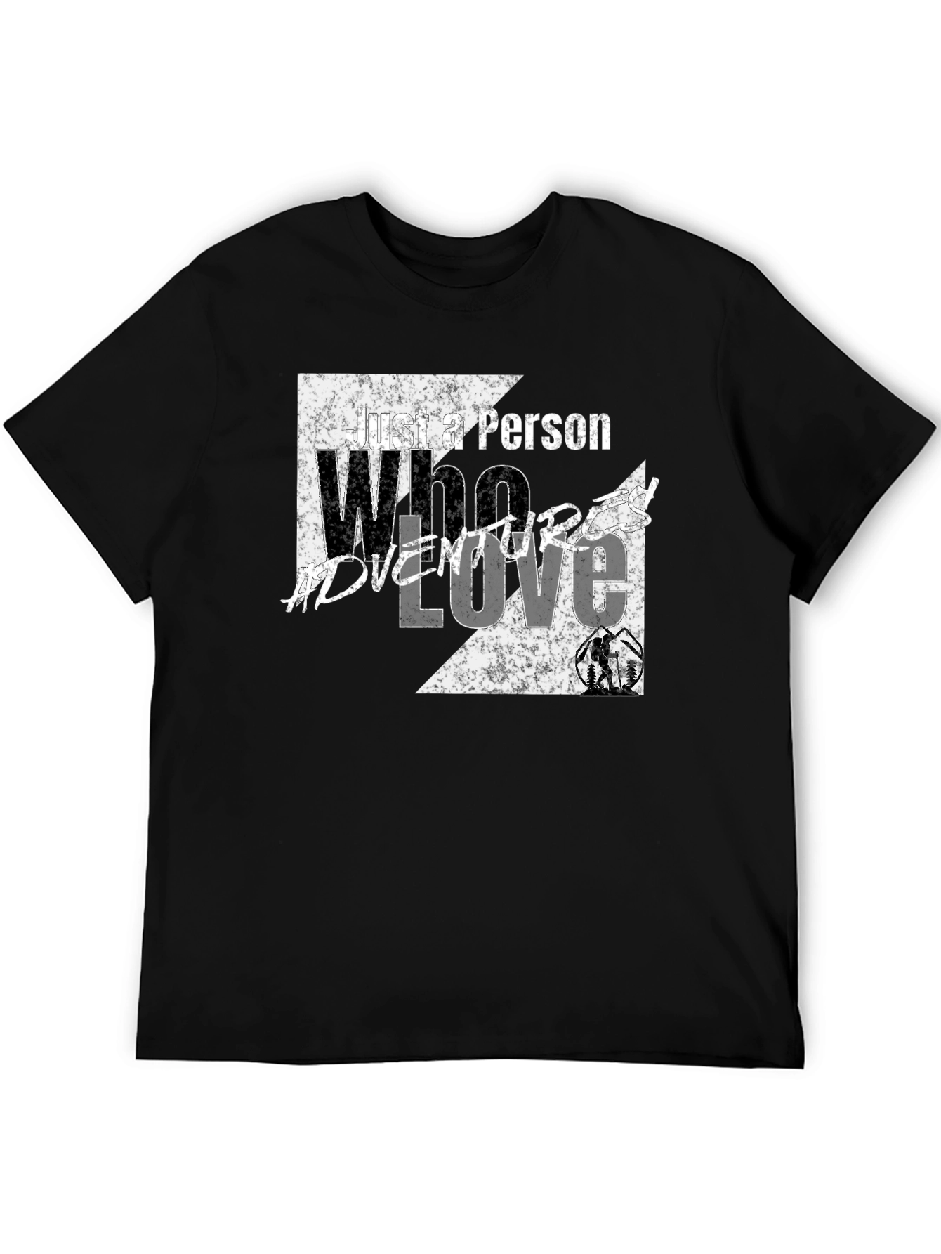 Adventure Love Black Graphic Tee