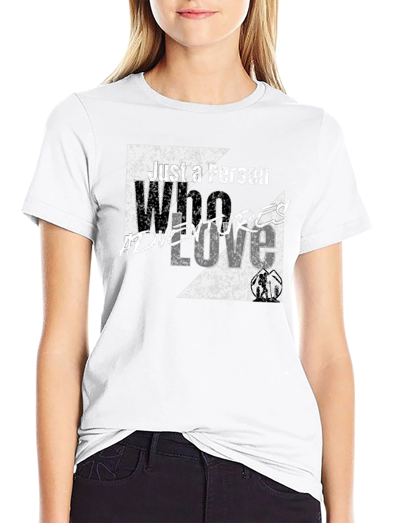 Adventure Love Black Graphic Tee