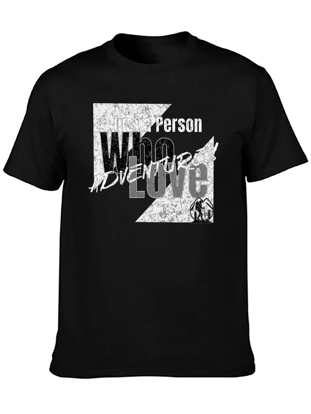 Adventure Love Black Graphic Tee