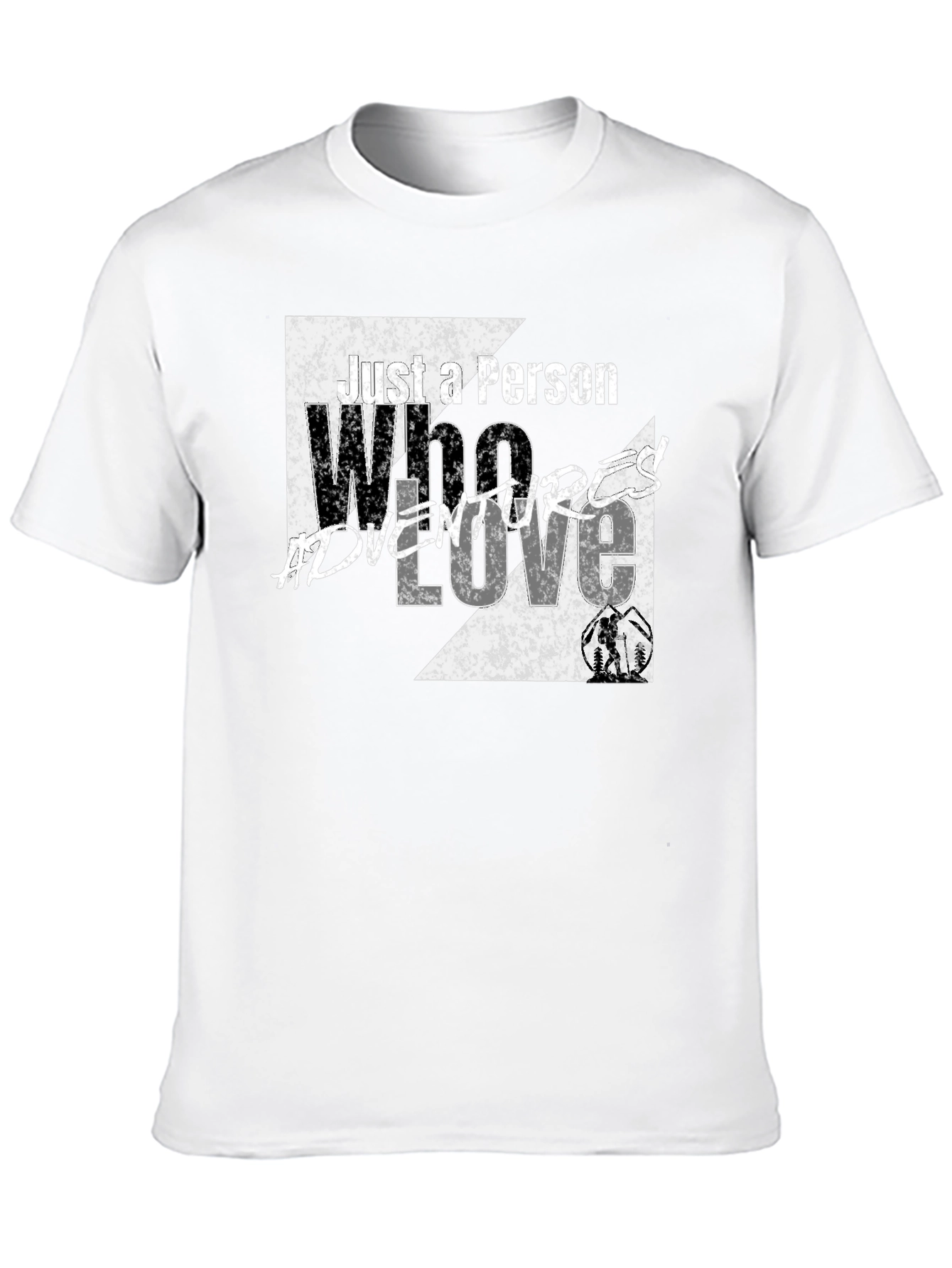 Adventure Love Black Graphic Tee