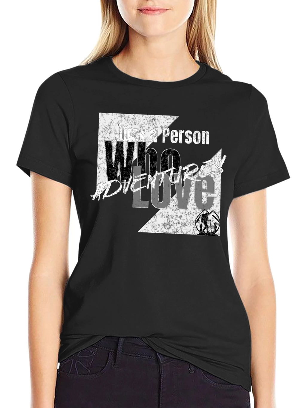 Adventure Love Black Graphic Tee