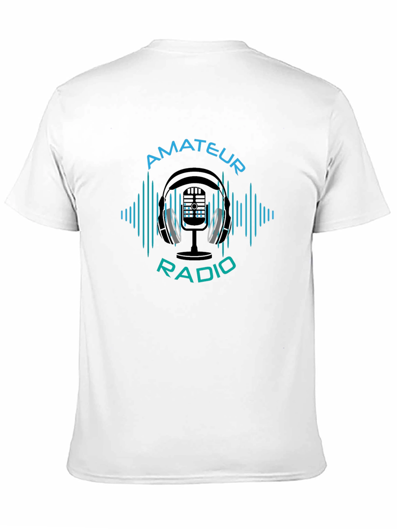 Amateur Radio Graphic Tee - Black Cotton T-Shirt