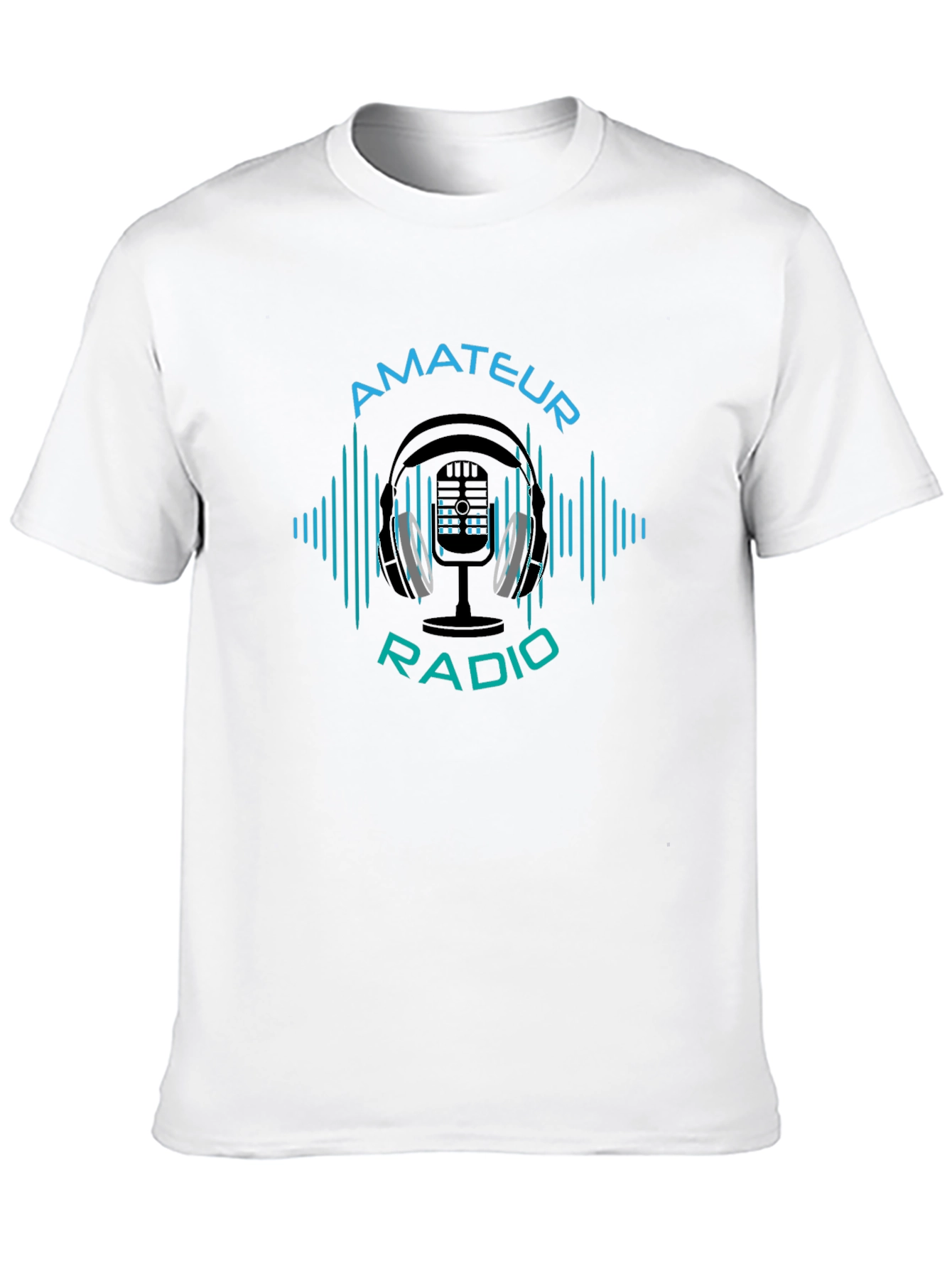 Amateur Radio Graphic Tee - Black Cotton T-Shirt