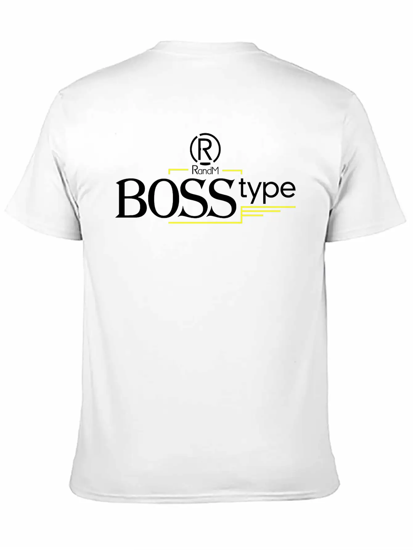 (R)andM BOSS Type Timeless Short Sleeve Tee – Comfy And Minimalist Design