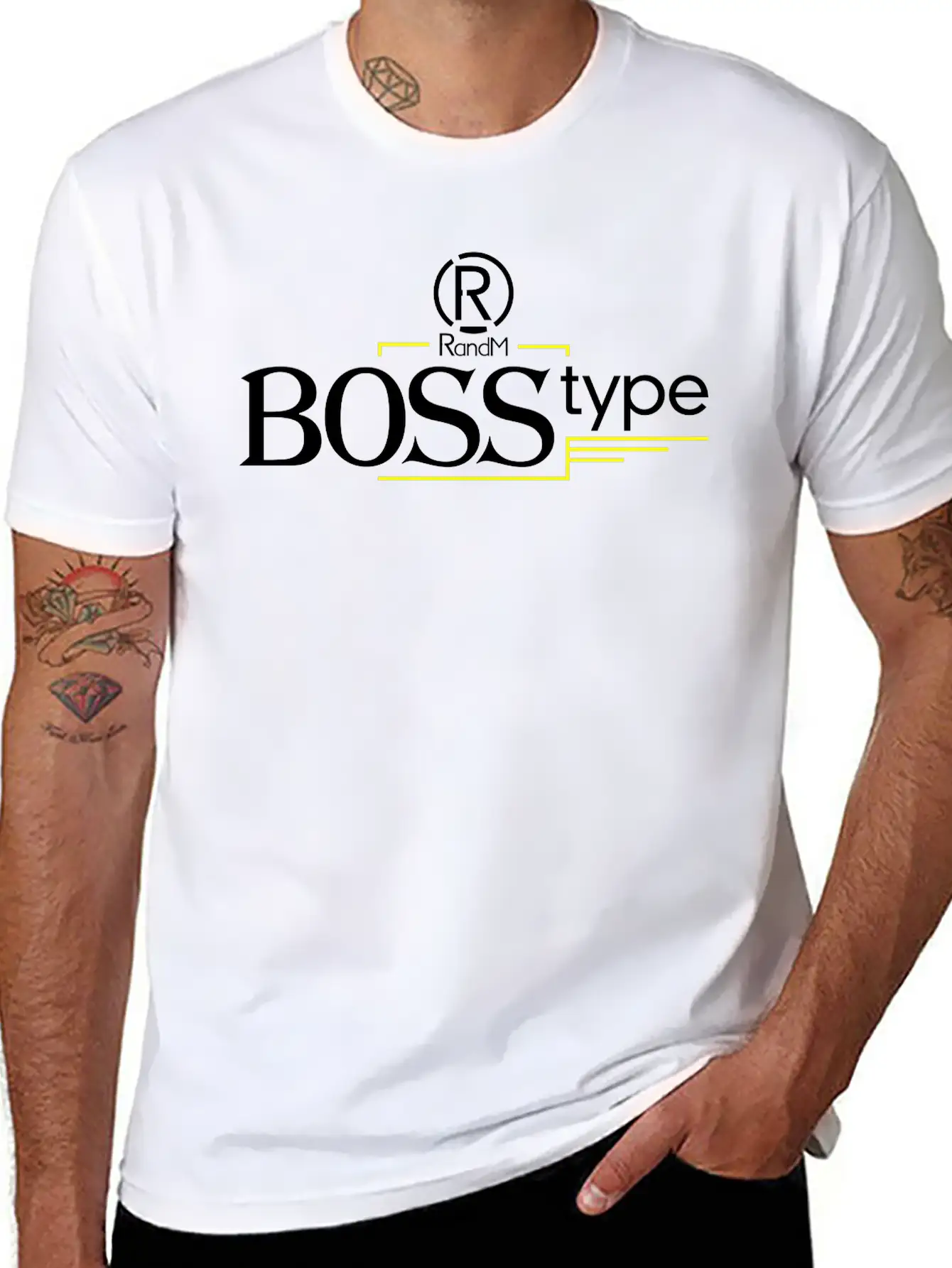 (R)andM BOSS Type Timeless Short Sleeve Tee – Comfy And Minimalist Design