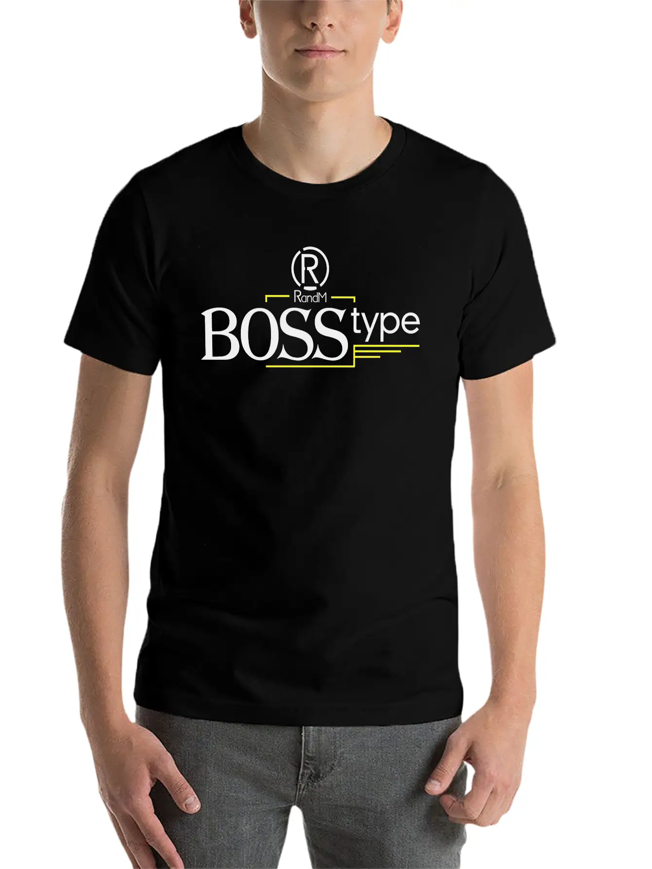 (R)andM BOSS Type Timeless Short Sleeve Tee – Comfy And Minimalist Design