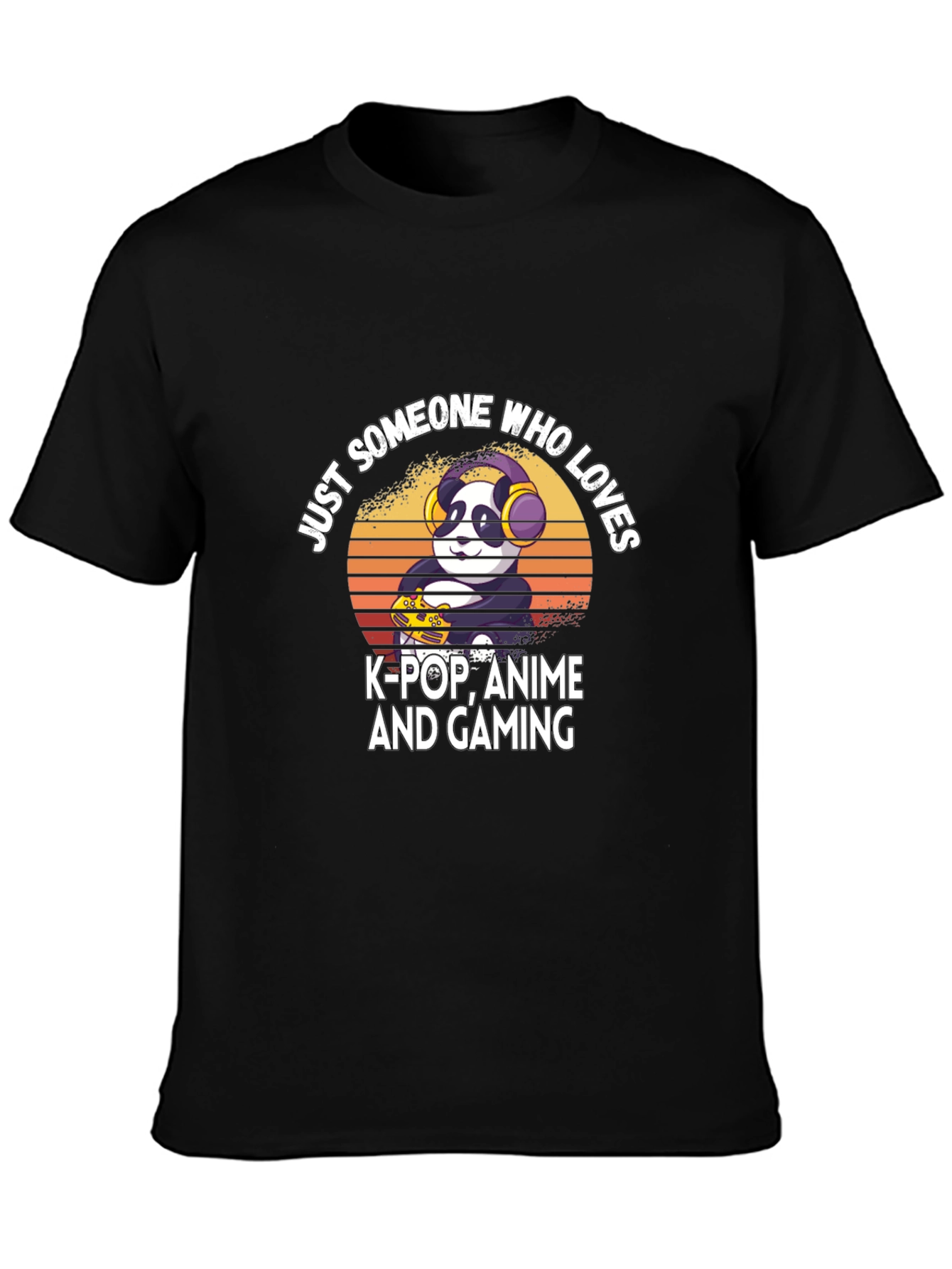 Anime Gamer Panda T-Shirt - K-Pop Fan Tee