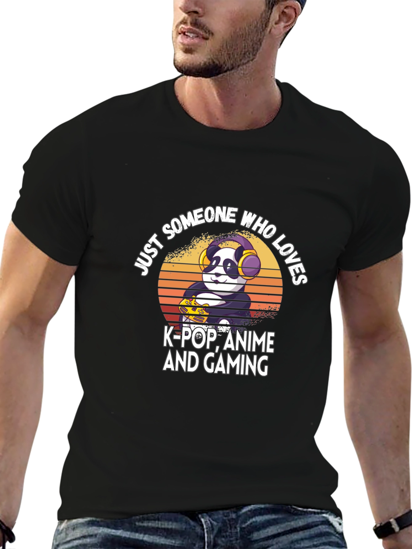 Anime Gamer Panda T-Shirt - K-Pop Fan Tee
