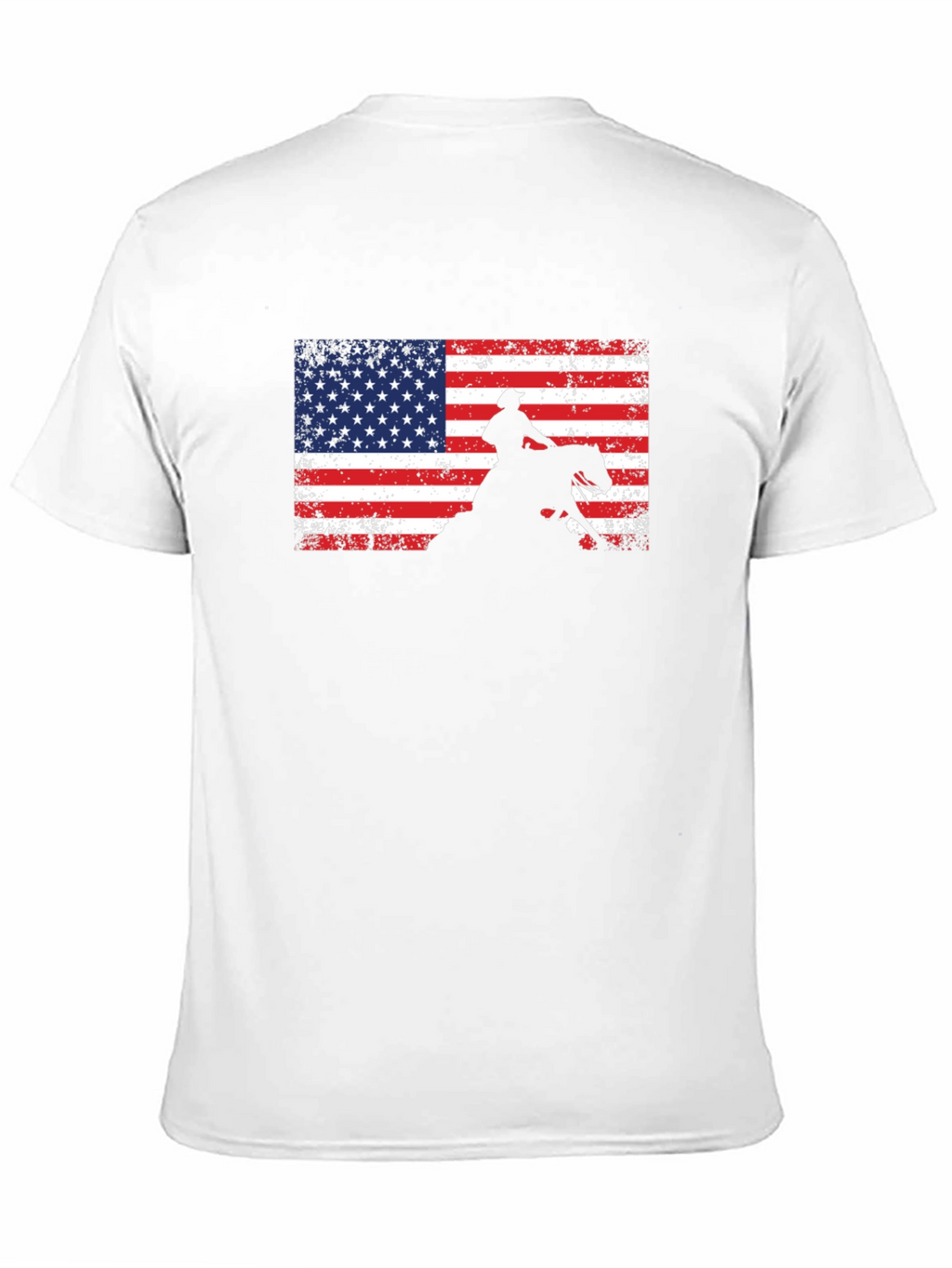 American Cowboy T-Shirt: Patriotic Rodeo Style