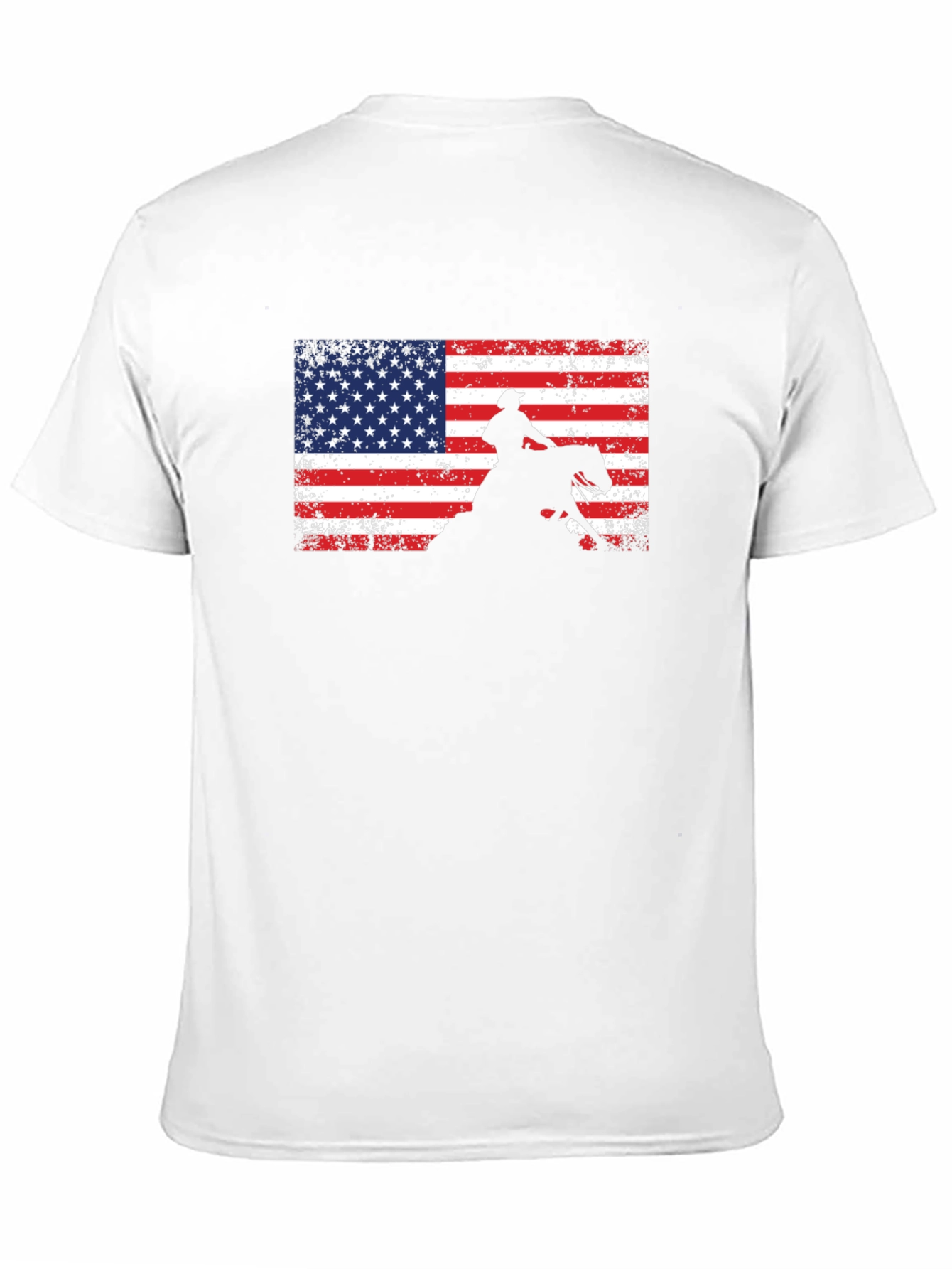 American Cowboy T-Shirt: Patriotic Rodeo Style