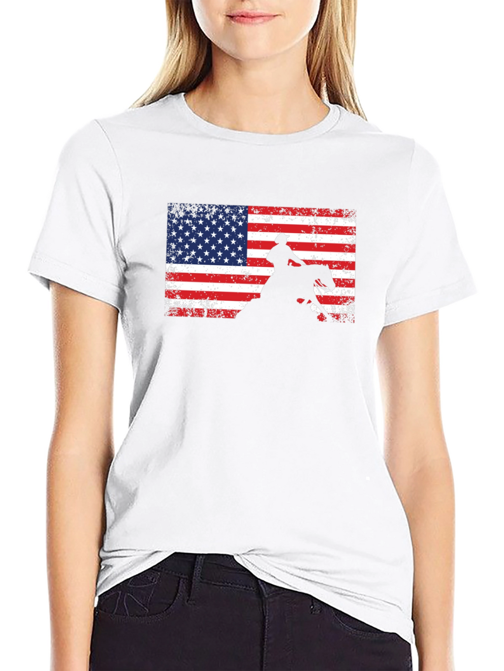 American Cowboy T-Shirt: Patriotic Rodeo Style